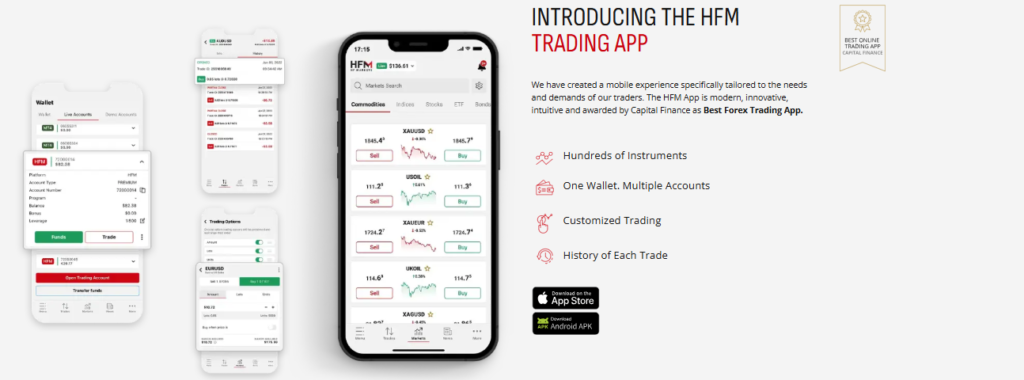 INTRODUCING the HFM TRADING APP 