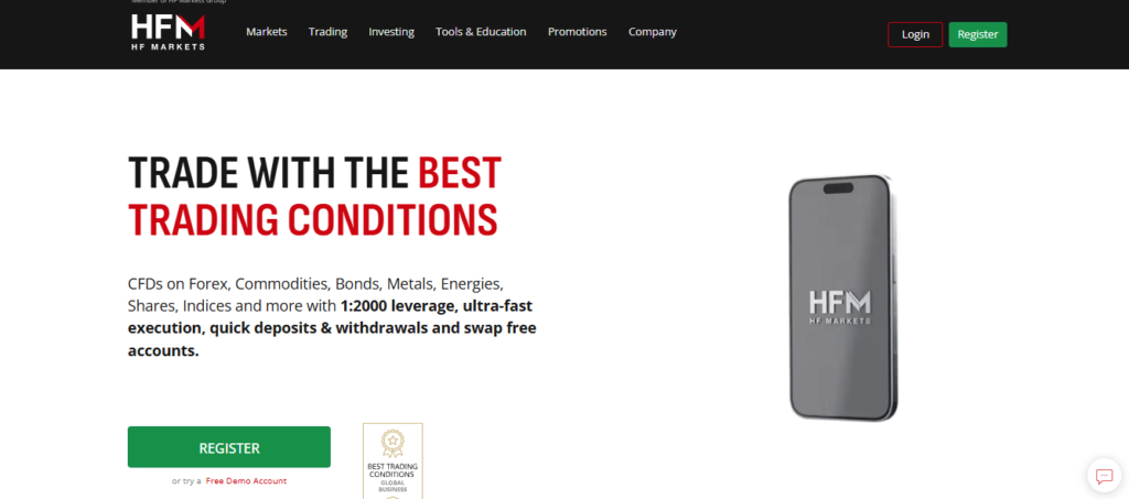 Trade with the best trading conditions 