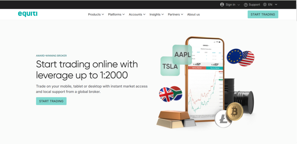 Start trading online with leverage up to 1:2000
